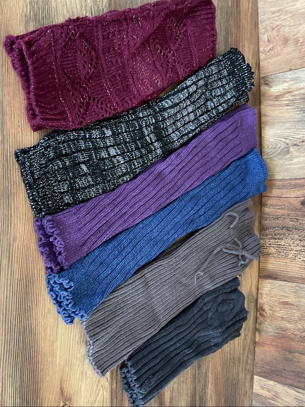 6X Footless Boot Socks Leg Warmers Arm Warmers Assorted